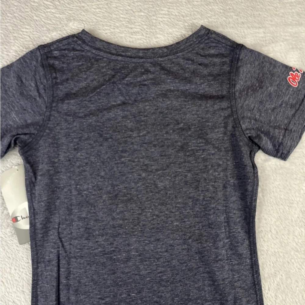 Champion girls Mississippi University Ole Miss Rebels Girl Blue Shirt size small